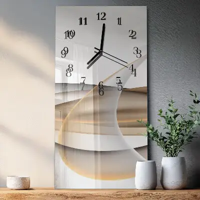 Wanduhr mit motiv vertikal Abstraktion