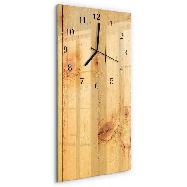 Vertikale Uhr Holz
