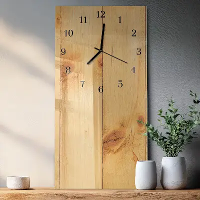 Vertikale Uhr Holz