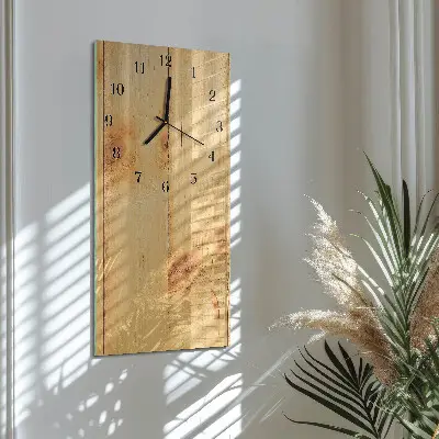 Vertikale Uhr Holz