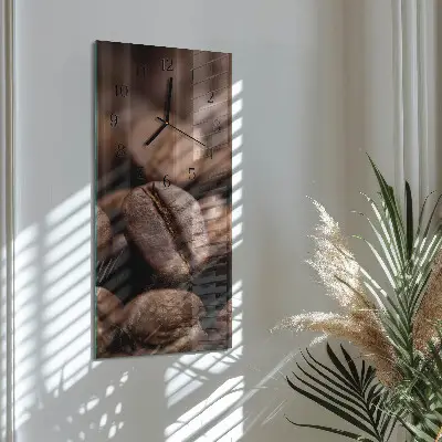 Vertikale Uhr Kaffeebohnen
