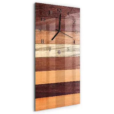 Vertikale glas wanduhr Streifen