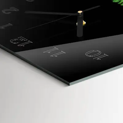Wanduhr mit motiv vertikal Farn