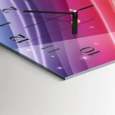 Wanduhr design ausgefallen vertikal Regenbogen