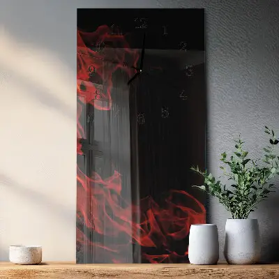 Vertikale Uhr Feuer