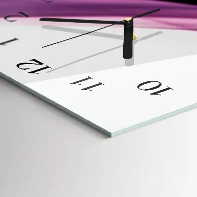 Vertikale glas wanduhr Abstraktion