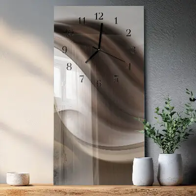 Wanduhr mit motiv vertikal Muster