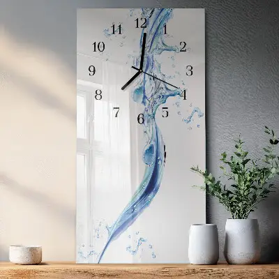 Wanduhr design ausgefallen vertikal Wasser