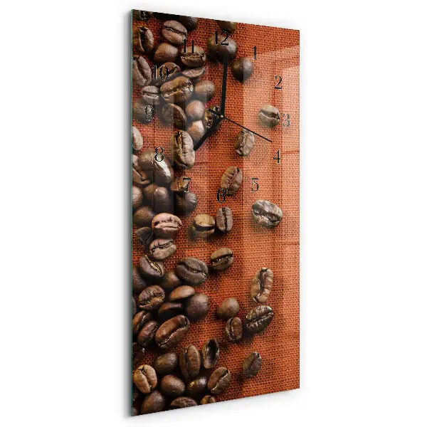Vertikale Uhr Kaffeebohnen