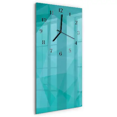 Vertikale glas wanduhr Muster