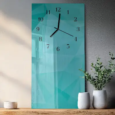Vertikale glas wanduhr Muster