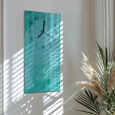 Vertikale glas wanduhr Muster