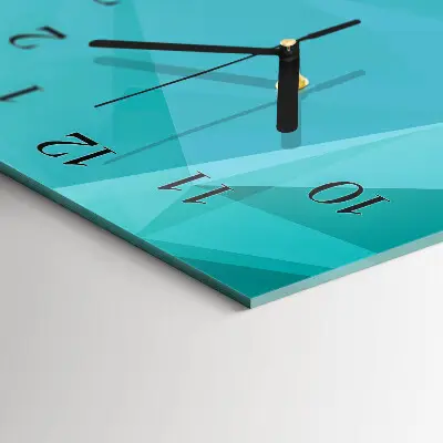 Vertikale glas wanduhr Muster