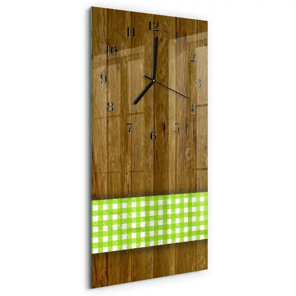 Vertikale Uhr Holztisch