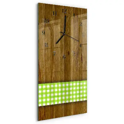 Vertikale Uhr Holztisch