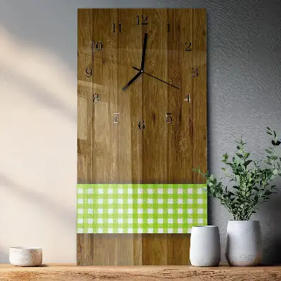 Vertikale Uhr Holztisch
