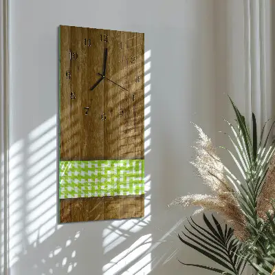 Vertikale Uhr Holztisch