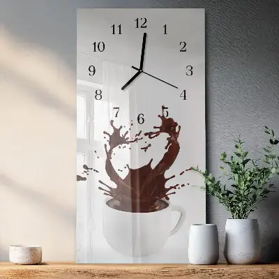 Vertikale Uhr Kaffee