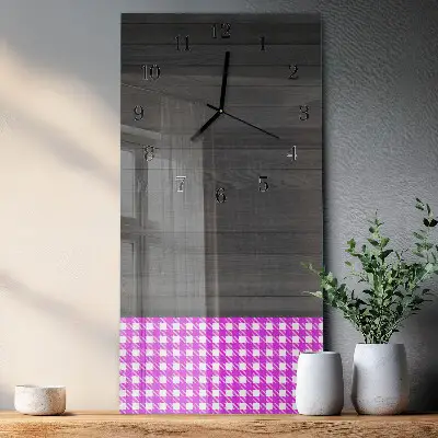 Vertikale glas wanduhr Tisch