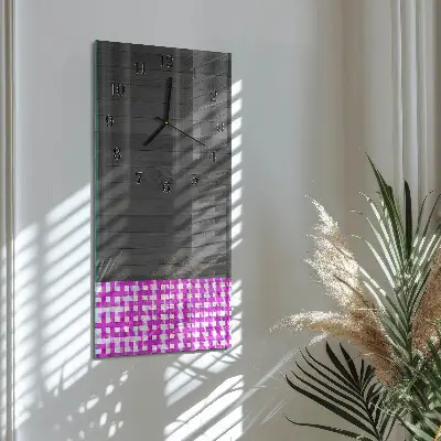 Vertikale glas wanduhr Tisch