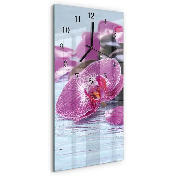 Vertikale glas wanduhr Eine Idee für Orchideen