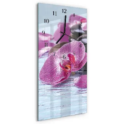 Vertikale glas wanduhr Eine Idee für Orchideen