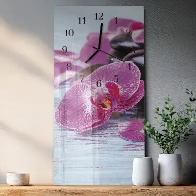 Vertikale glas wanduhr Eine Idee für Orchideen