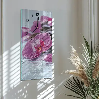 Vertikale glas wanduhr Eine Idee für Orchideen