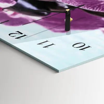 Vertikale glas wanduhr Eine Idee für Orchideen