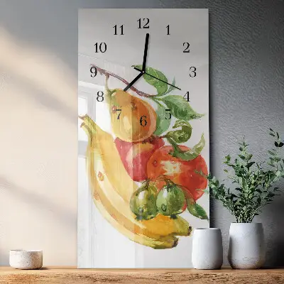 Vertikale Uhr Obst
