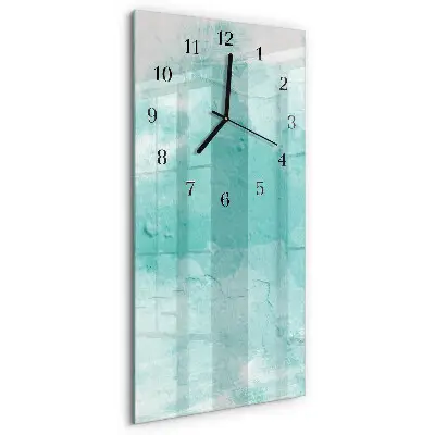 Vertikale glas wanduhr Wand