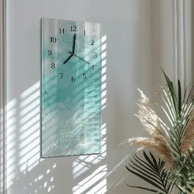 Vertikale glas wanduhr Wand
