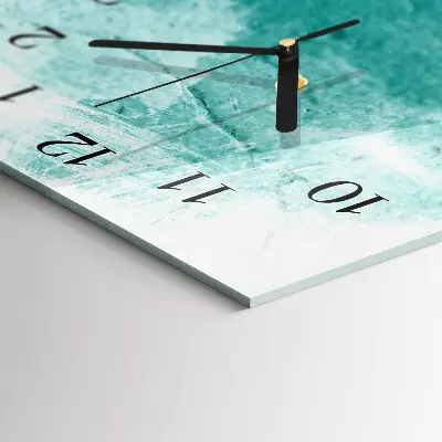 Vertikale glas wanduhr Wand