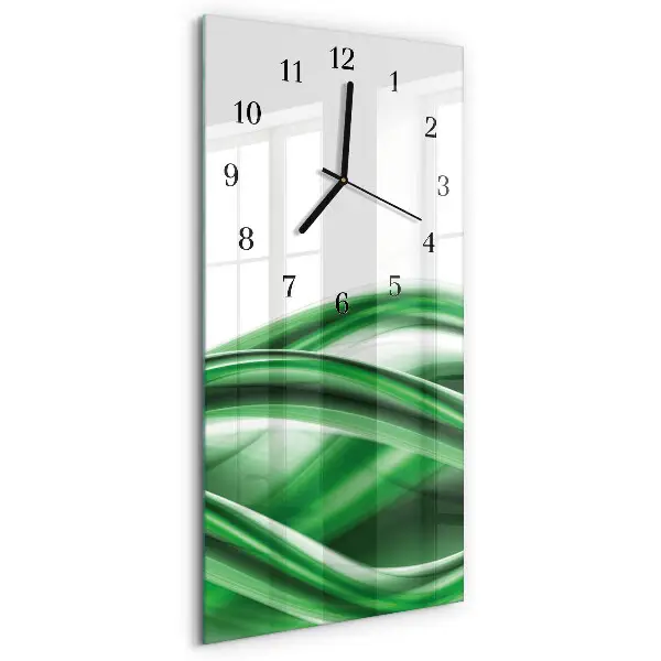 Vertikale glas wanduhr Abstraktion