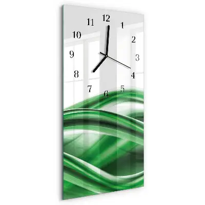 Vertikale glas wanduhr Abstraktion