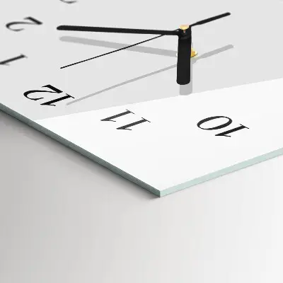 Vertikale glas wanduhr Abstraktion
