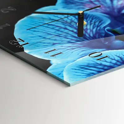 Wanduhr design ausgefallen vertikal Blume