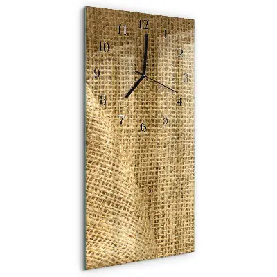 Moderne wanduhr vertikal Textilgewebe
