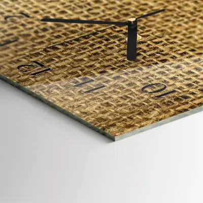 Moderne wanduhr vertikal Textilgewebe