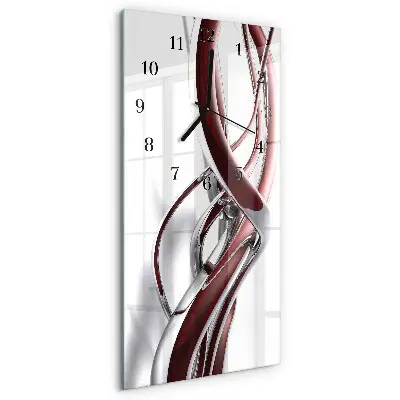 Wanduhr mit motiv vertikal Muster
