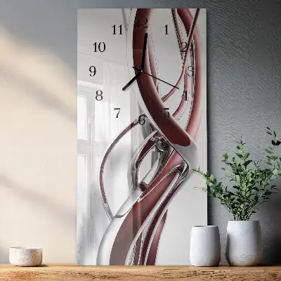 Wanduhr mit motiv vertikal Muster
