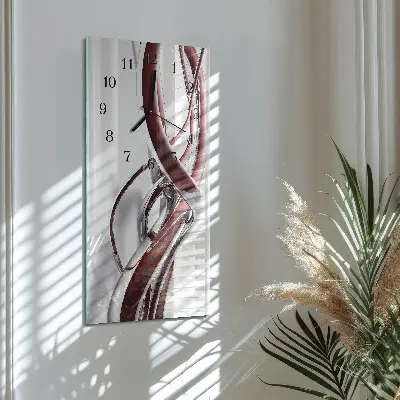 Wanduhr mit motiv vertikal Muster