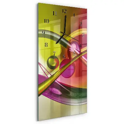 Wanduhr design ausgefallen vertikal Abstraktion