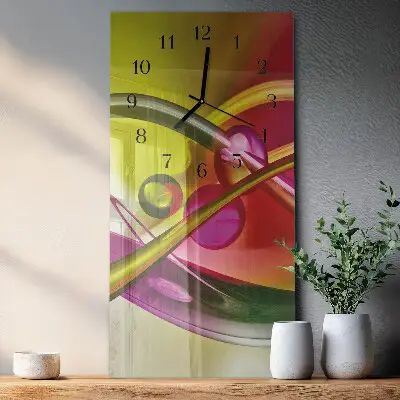 Wanduhr design ausgefallen vertikal Abstraktion