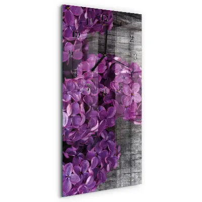 Vertikale Uhr Blumen