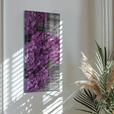Vertikale Uhr Blumen