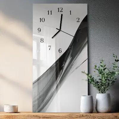 Vertikale glas wanduhr Muster