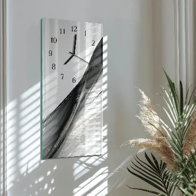 Vertikale glas wanduhr Muster