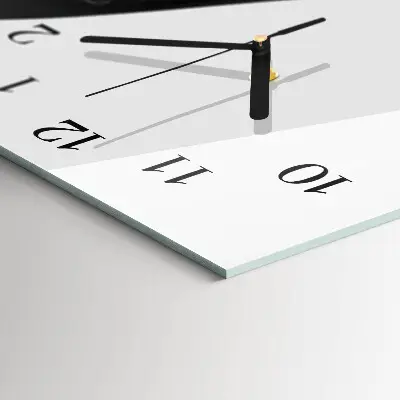Vertikale glas wanduhr Muster
