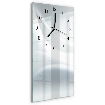 Vertikale glas wanduhr Muster
